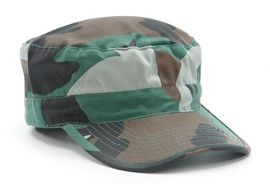 FIELD CAP US ARMY BDU (RIP-STOP) WOODLAND CAMO