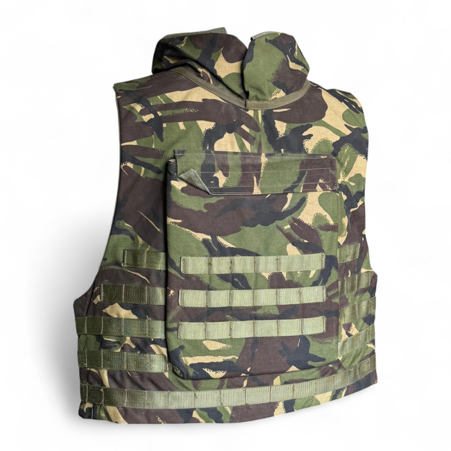 MOLLE TACTICAL VEST - CAMOUFLAGE DPM - MILITARY SURPLUS ROMANIAN ARMY - IN GOOD CONDITION