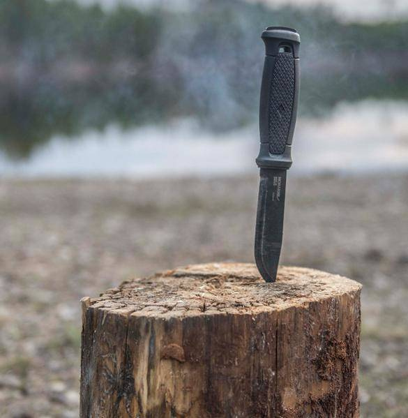 GARBERG BLACK C MULTI-MOUNT KNIFE - CARBON STEEL - MORAKNIV® 