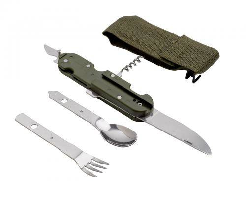 FOLDABLE CUTLERY SET - WITH NYLON POUCH