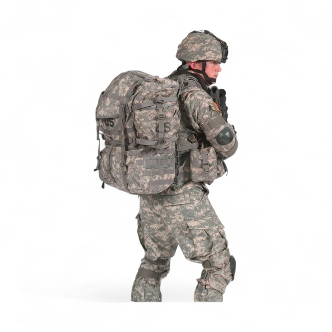 Molle II backpack with external metal frame - US Army Military Surplus - ACU Camouflage - Used