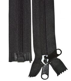 BLACK DOUBLE ZIPPER (153 CM)