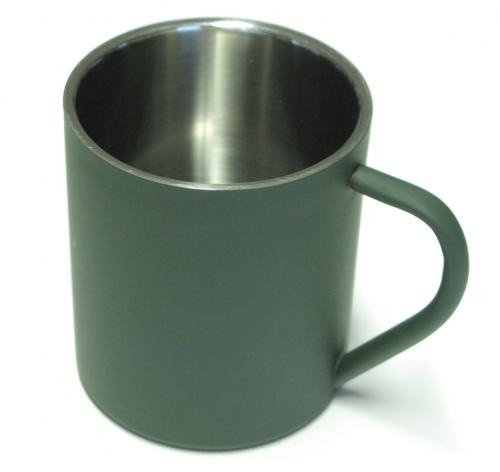 CUP STAINLESS STEEL DOUBLE WALL 0.45 LITER OLIVE