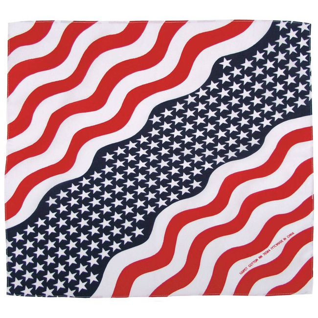 CLASSIC BANDANA - 55 x 55 CM - MFH® - STARS AND STRIPES