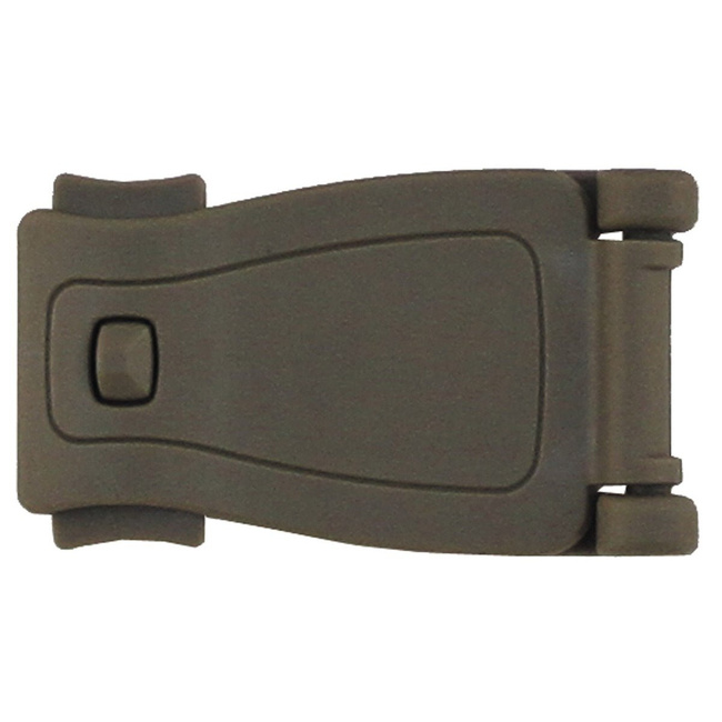 Adapter-Clip, plastic, backpack buckle, belt clip clasp, "Molle", coyote