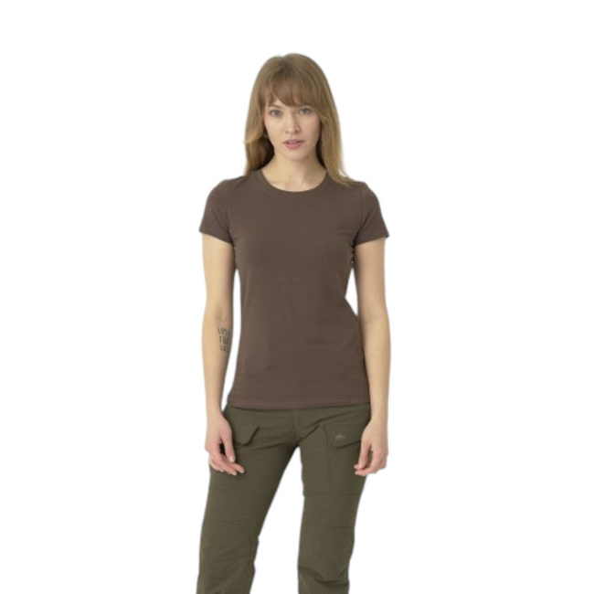 WOMEN'S SLIM FIT ORGANIC COTTON T-SHIRT - OLIVE GREEN - HELIKON-TEX
