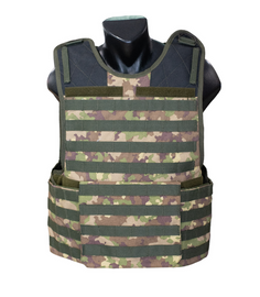 MOLLE TACTICAL VEST, PROTECTION LEVEL III+ - COMBAT CAMOUFLAGE - MILITARY SURPLUS ROMANIAN ARMY - LIKE NEW