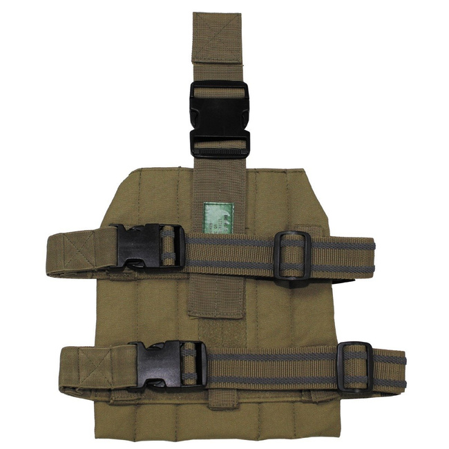 Base Plate for Molle System, leg fastening, coyote