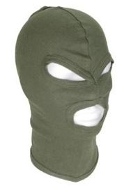 BALACLAVA 3-HOLE THIN COTTON OLIVE