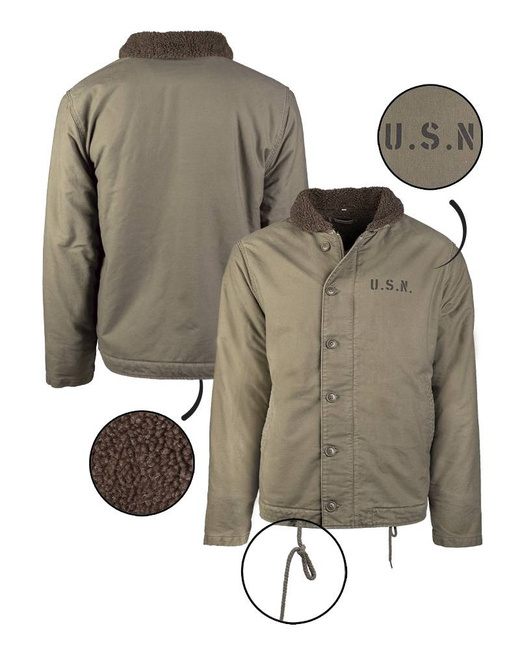 US NAVY DECK JACKET - N-1 - Mil-Tec® - OD