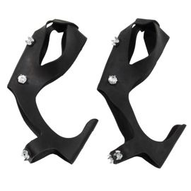 Ice Spikes for Shoes, black, with 6 knobs