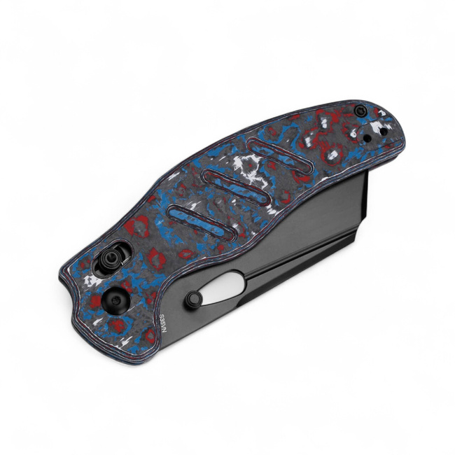 EDC Pocket Knife Sheepdog C01C CF Nebula - Blue