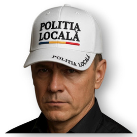 Local Police Cap – 3D Embroidery Premium – 100% Cotton – Adjustable – White – New Model