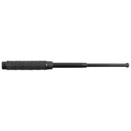 TELESCOPIC METAL BATON - 16.5 CM - 41 CM - BLACK - WITH NYLON ETUI - MFH