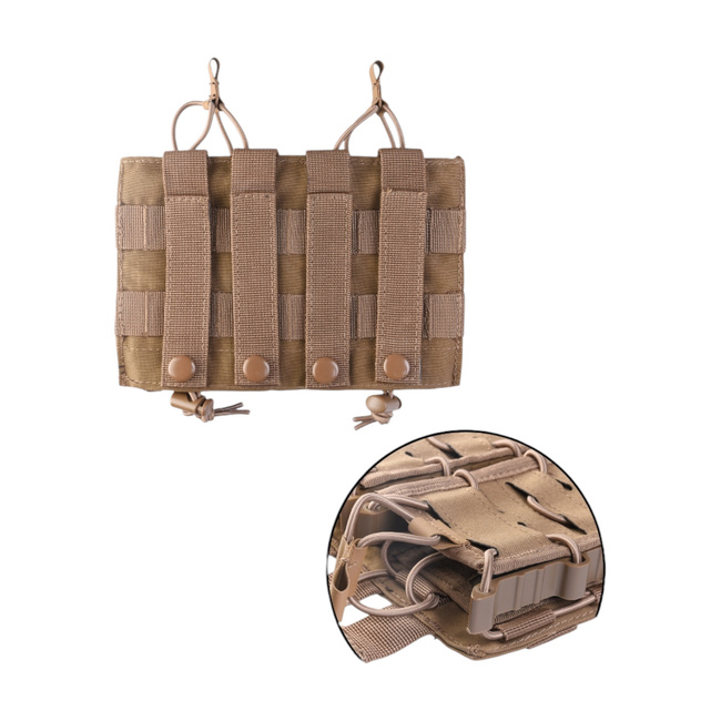 DOUBLE MAGAZINE POUCH - OPEN TOP FLEX - DARK COYOTE - MIL-TEC