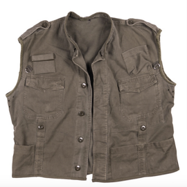 GERMAN SURVIVAL VEST - OD - MILITARY SURPLUS - USED