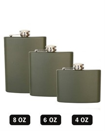 FLASK - 4 OZ/ 6 OZ/ 8 OZ - Mil-Tec - OD