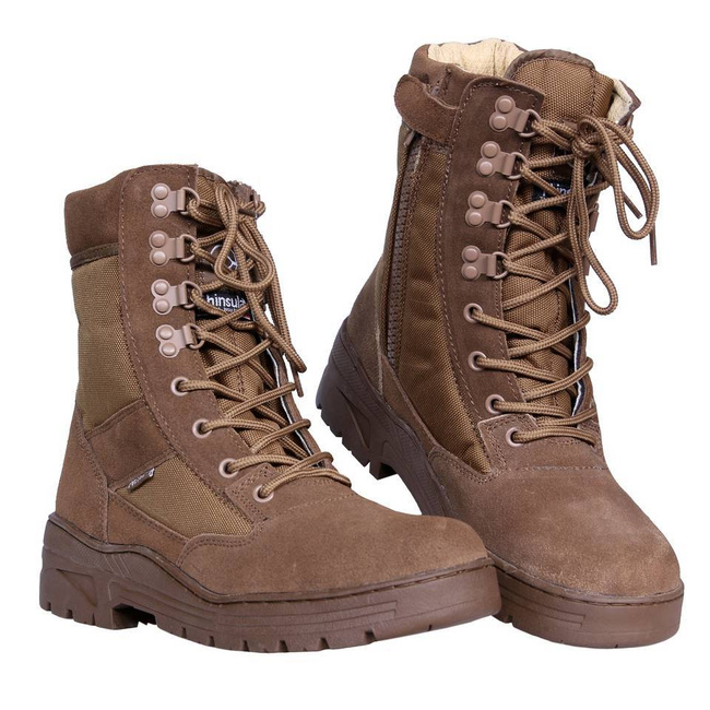 Side zip Sniper Boots - Coyote