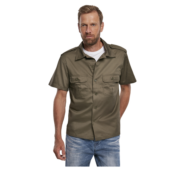 US shirt with short sleeves - Olive - Brandit