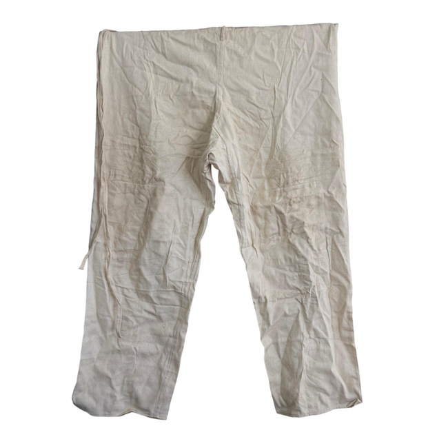 3 PIECE JUDO SUIT 100% COTTON - JACKET, PANTS, BELT - ROMANIAN ARMY MILITARY SURPLUS - USED