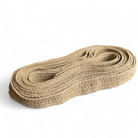 Plain braided jute band - 1m - Romanian Army Military Surplus - Natural beige - In Good Condition