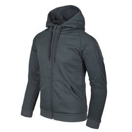 URBAN TACTICAL HOODIE (FULLZIP)® - BLACK/GREY MELANGE - HELIKON