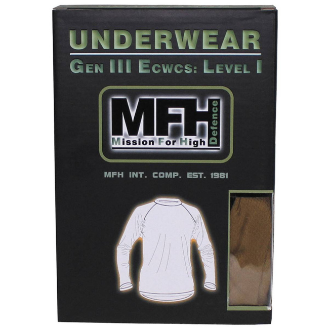 US UNDERSHIRT - GEN III - LEVEL I - MFH® - BLACK