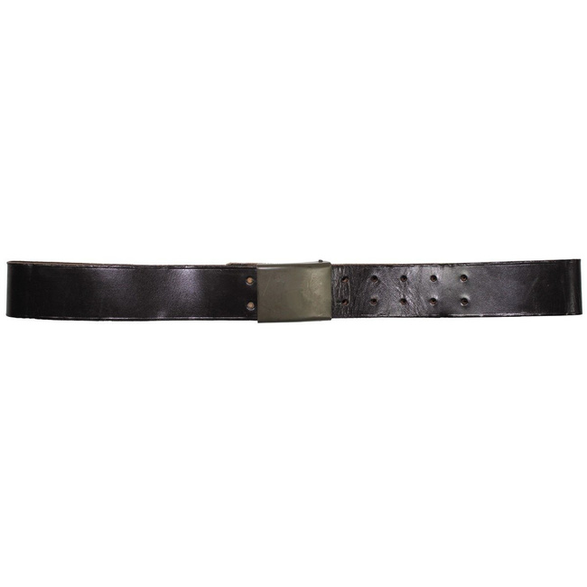 CZ/SK leather belt, brown, metal buckle, 4,5 cm, like new