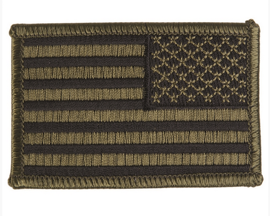 Us Od Woven Nationality Badge Right
