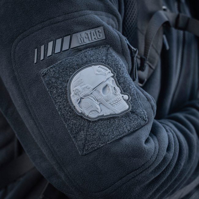 OPERATOR SKULL PATCH - 3D PVC - GREY - M-TAC