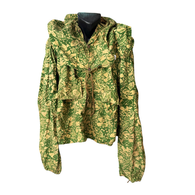 Summer Leaf/Reverse Leaf Camouflage Smock - Model for snipers and scouts - Military surplus from the Romanian Army - Degraded/damaged