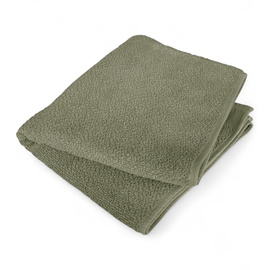 Cotton Towel - 45 x 90 cm - German Army Military Surplus - Green OD - Used