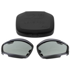 SPARE LENSES FOR SAFETY GOGGLES - ESS V12 - SMOKE - MILITARY SURPLUS - USED