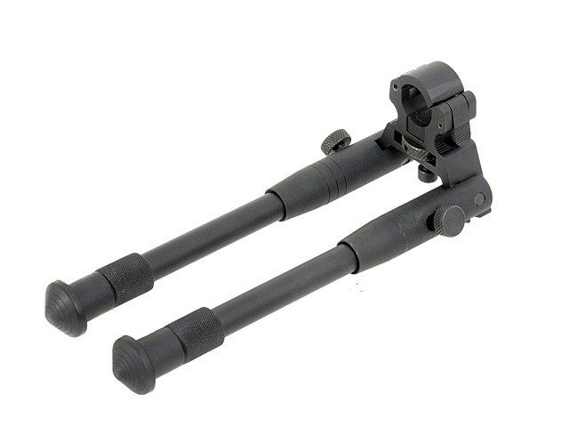 BIPOD WITH BARREL MOUNT - BLACK [ACM]