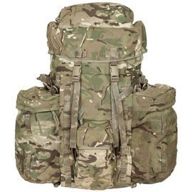 Backpack Infantry Long with Side Pouches - British Army Military Surplus - MTP Camo - IRR - Used