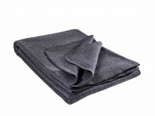 WOOL BLANKET - STEEL GREY