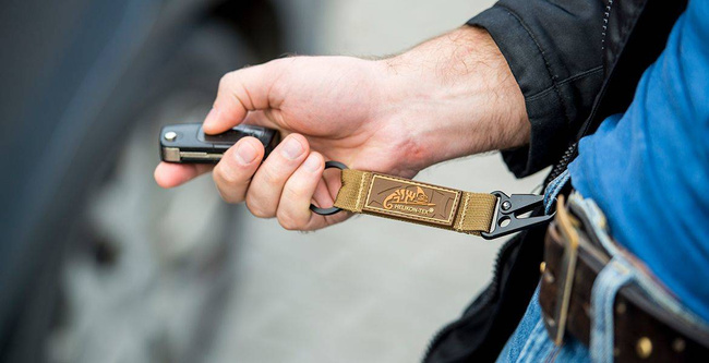 SNAP HOOK KEYCHAIN WITH LOGO - NYLON - Helikon-Tex - COYOTE