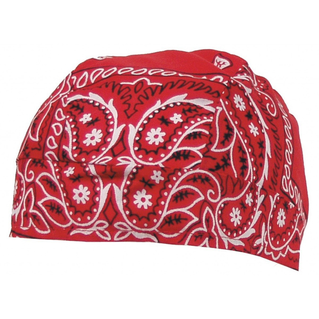 COTTON HEADWRAP - MFH® - PAISLEY-RED