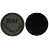 Velcro Patch, "ISAF",OD green, OD green, like new 7,5 cm diameter
