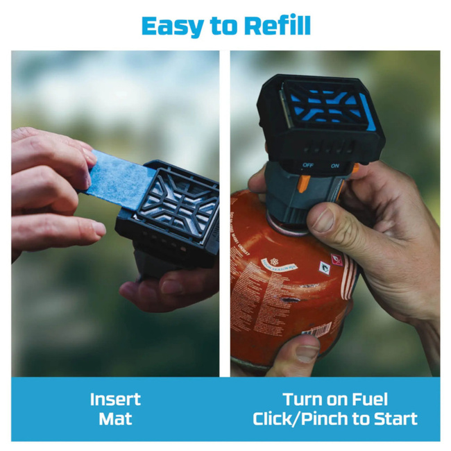 ANTI-MOSQUITO LAR DEVICE REFILL KIT - M-48 MATS-ONLY THERMACELL BACKPACKER - 48 HOURS - 12 PILLS WITH REPELLENT - THERMACELL