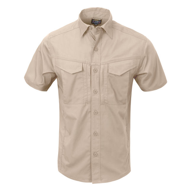 SHORT-SLEEVED SHIRT - DEFENDER MK2® - POLYCOTTON RIPSTOP - Helikon-Tex® - KHAKI
