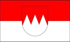 FLAG (91 x 152) cm FRANCONIA W/ HERALDRY´