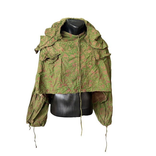 Summer Leaf/Reverse Leaf Camouflage Smock - Model for snipers and scouts - Military surplus from the Romanian Army - Degraded/damaged