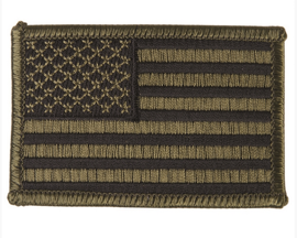 US OD Woven Nationality Badge Left