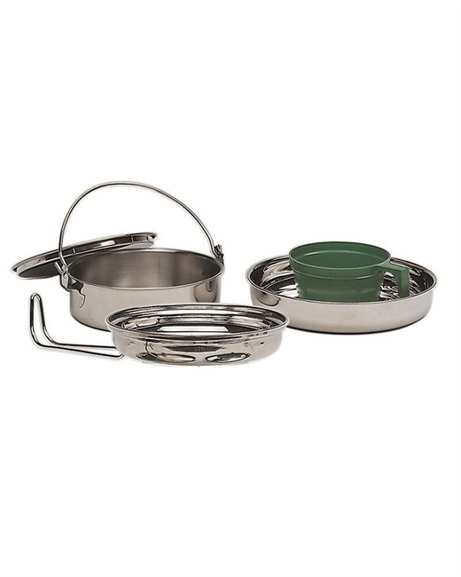 COOK SET STAINLESS STEEL 1 PERSON