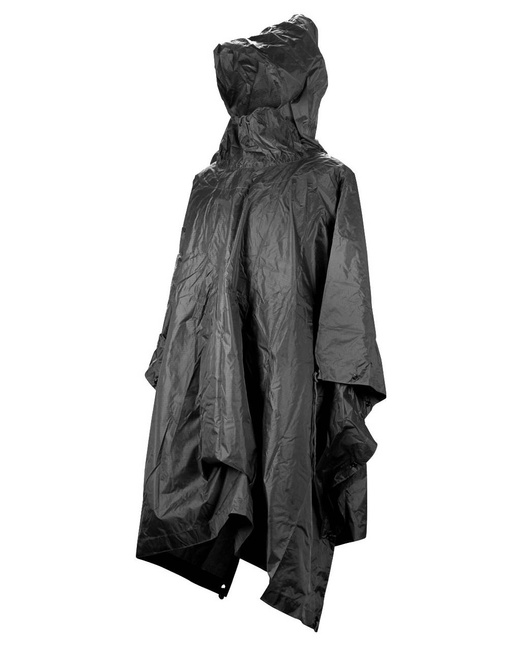 WET WEATHER PONCHO - RIPSTOP - Mil-Tec® - BLACK