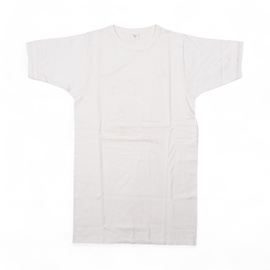 Cotton T-Shirt - Belgian Army Military Surplus - White - Like New