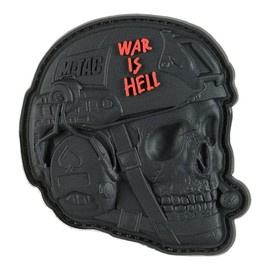 PATCH WAR IS HELL 3D PVC - BLACK - M-TAC