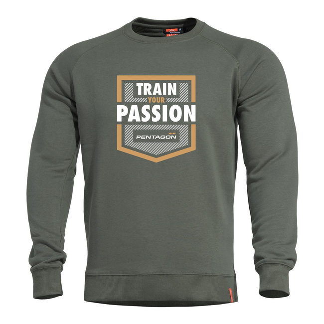 SWEATER - HAWK "TRAIN YOUR PASSION" - Pentagon® - CAMO GREEN