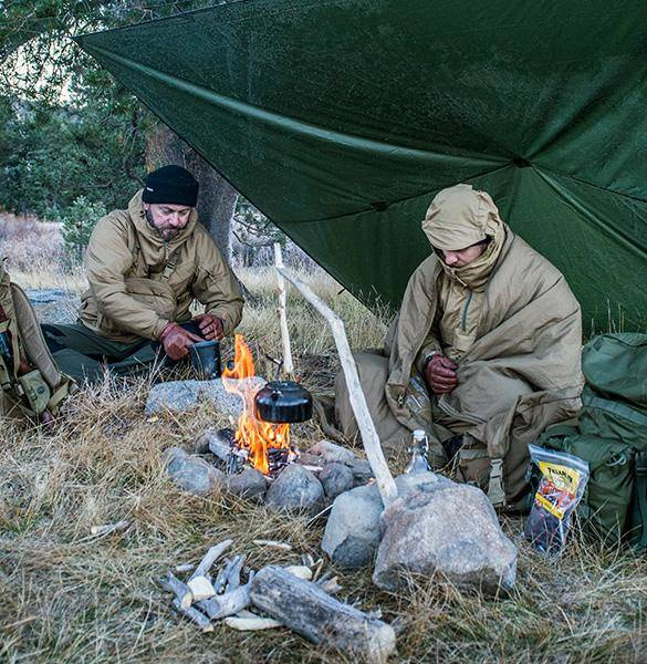 MULTI-PURPOSE TARPAULIN - SUPERTARP® - 3 x 3 M - Helikon-Tex® - PENCOTT® WILDWOOD™